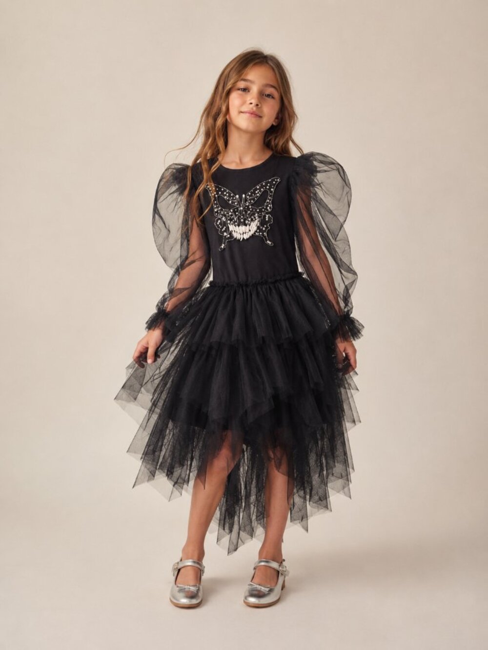TUTU DU MONDE Skull Butterfly Tulle Dress $380 MSRP